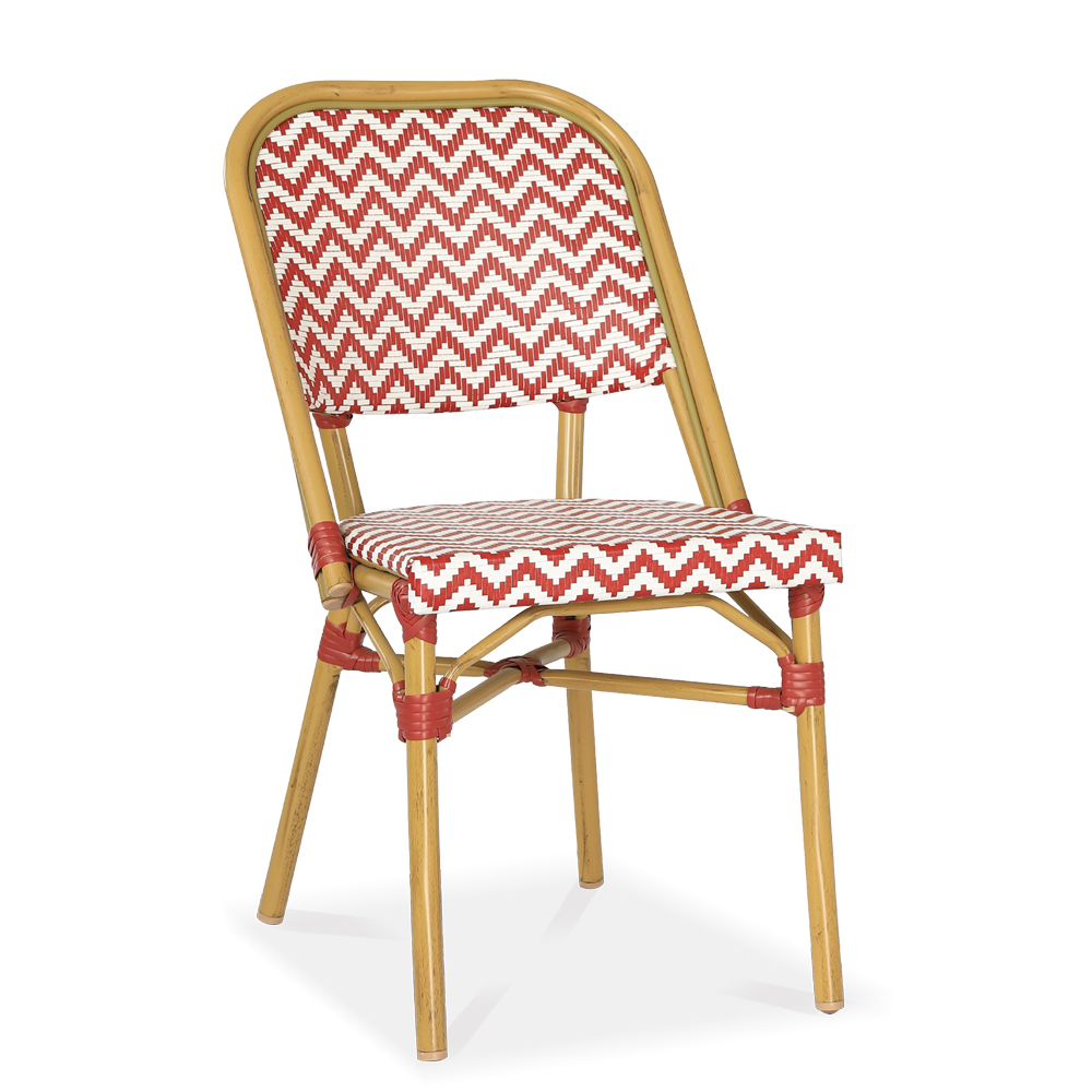 Tiger alum rattan side chair