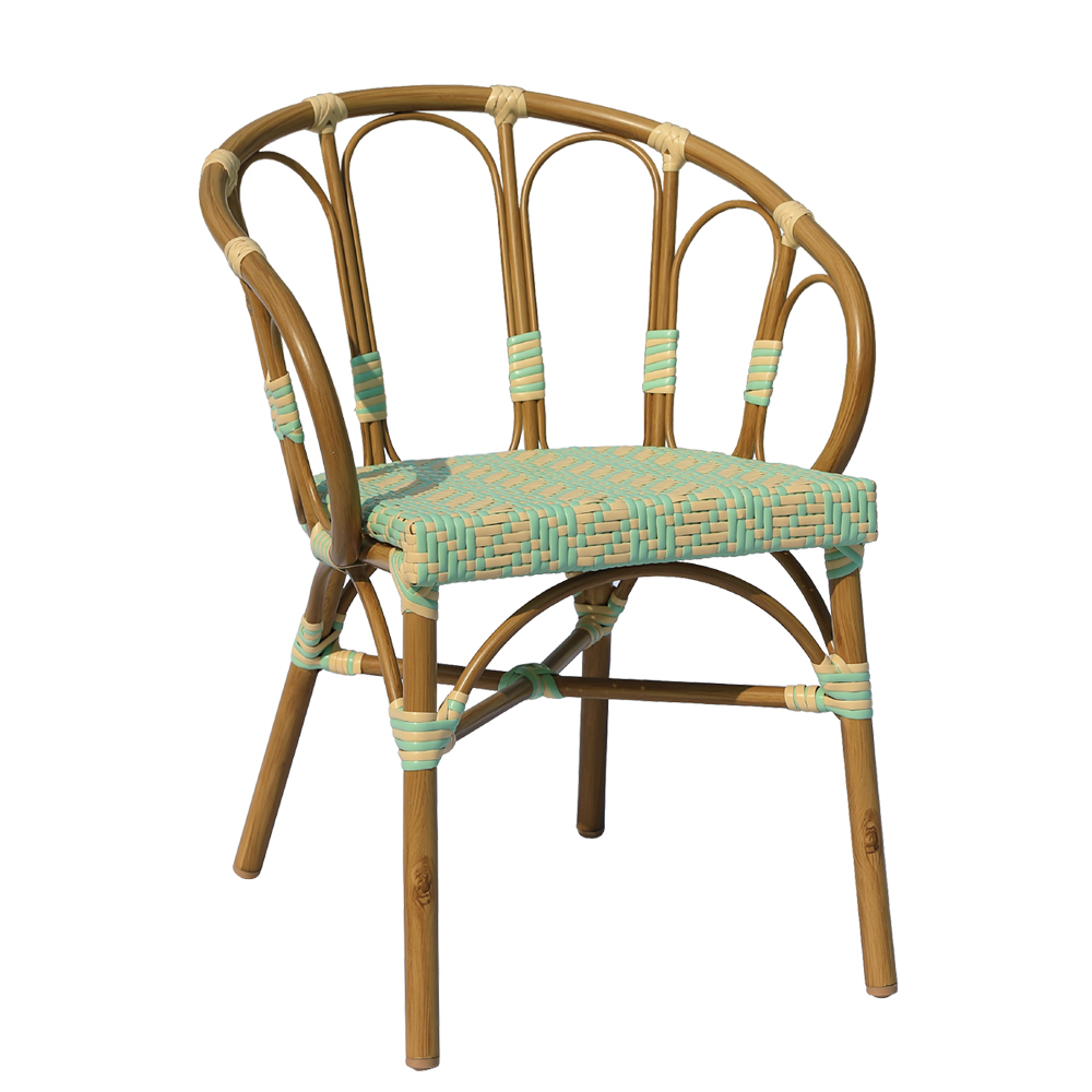 Alum rattan chair