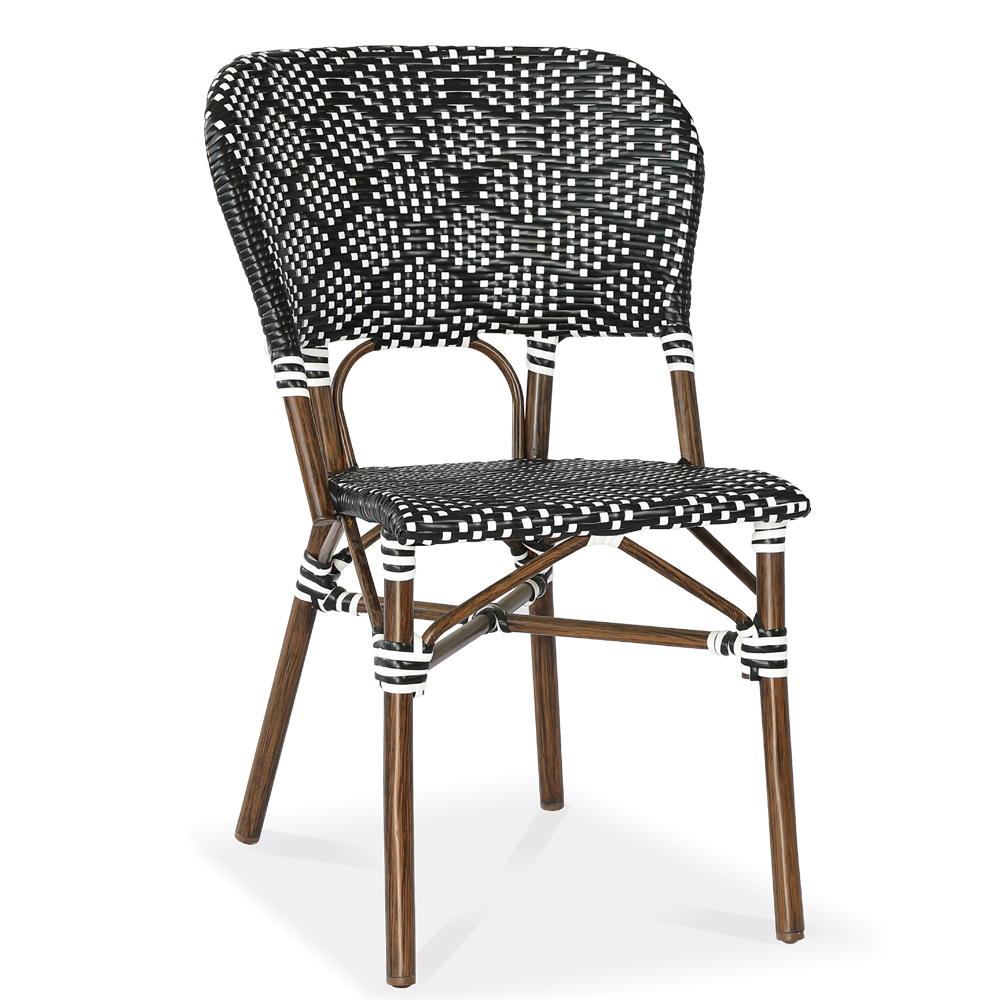 Aluminum PE Rattan side chair