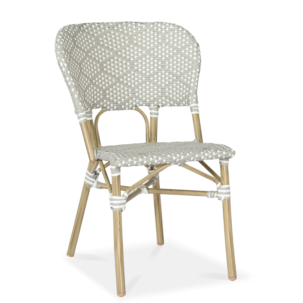 Aluminum PE Rattan side chair