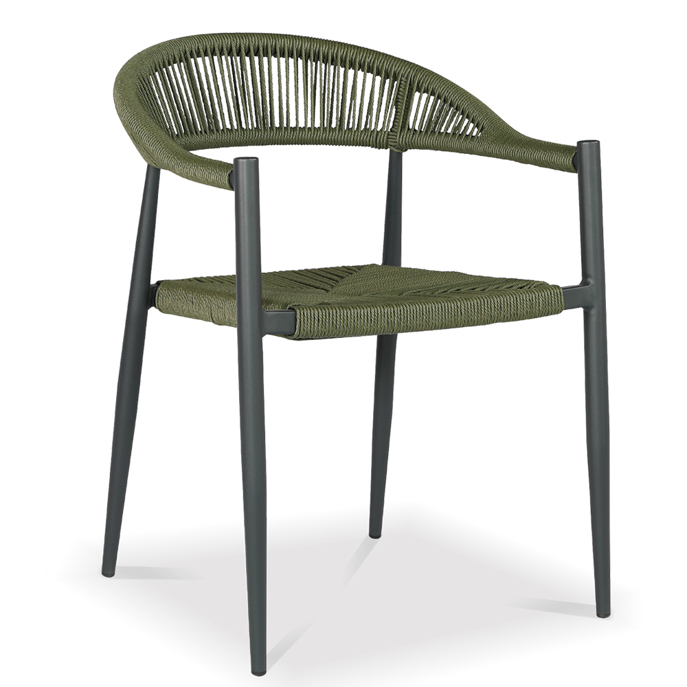 Almelo alum rattan armchair
