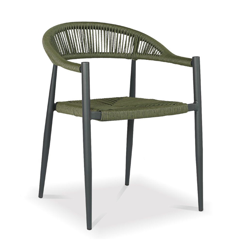 Almelo alum rattan armchair