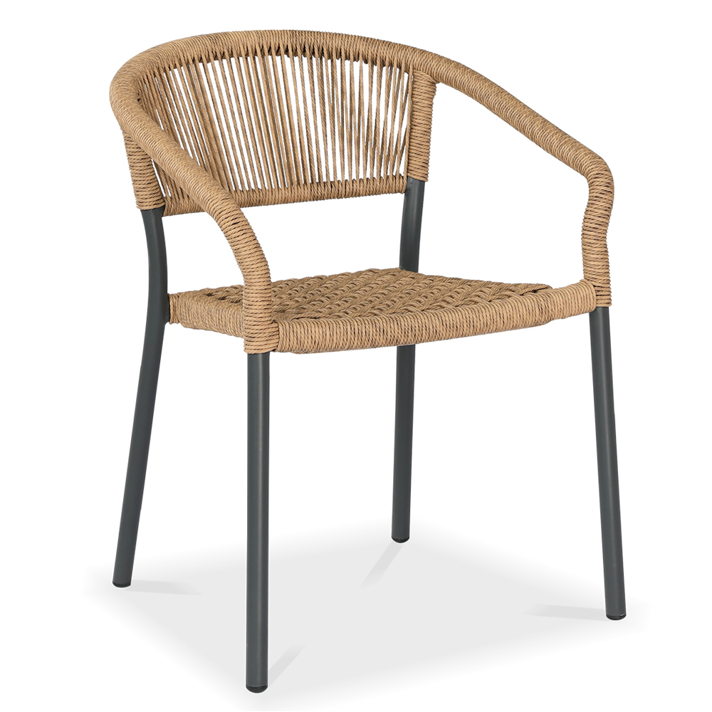 Alum rattan chair