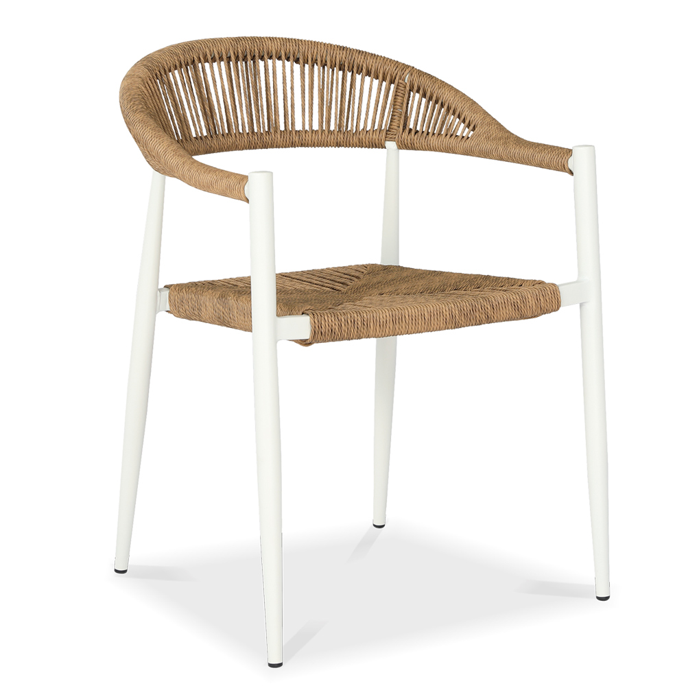 Almelo alum rattan armchair