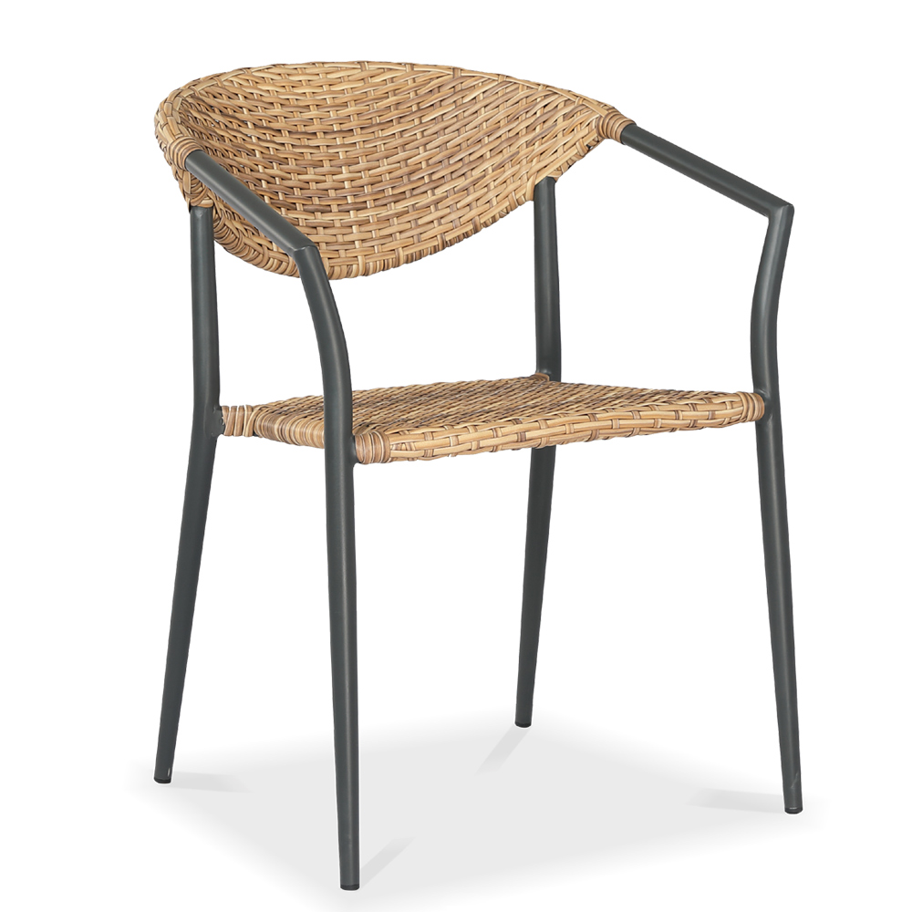 Alum rattan chair