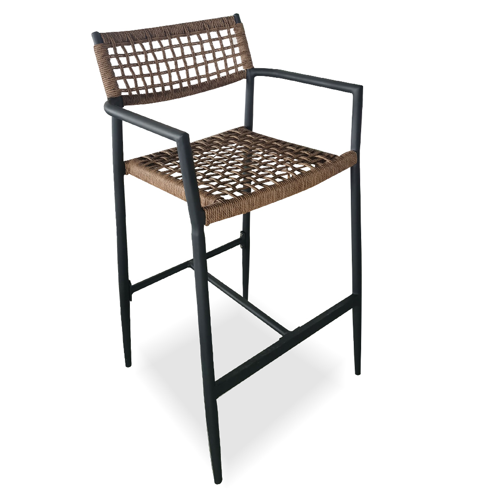 Twist rattan bar chair