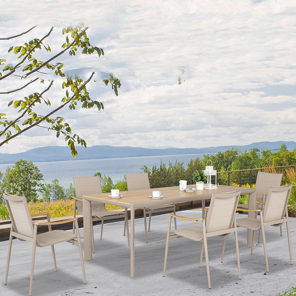 Non-wood table dinning set