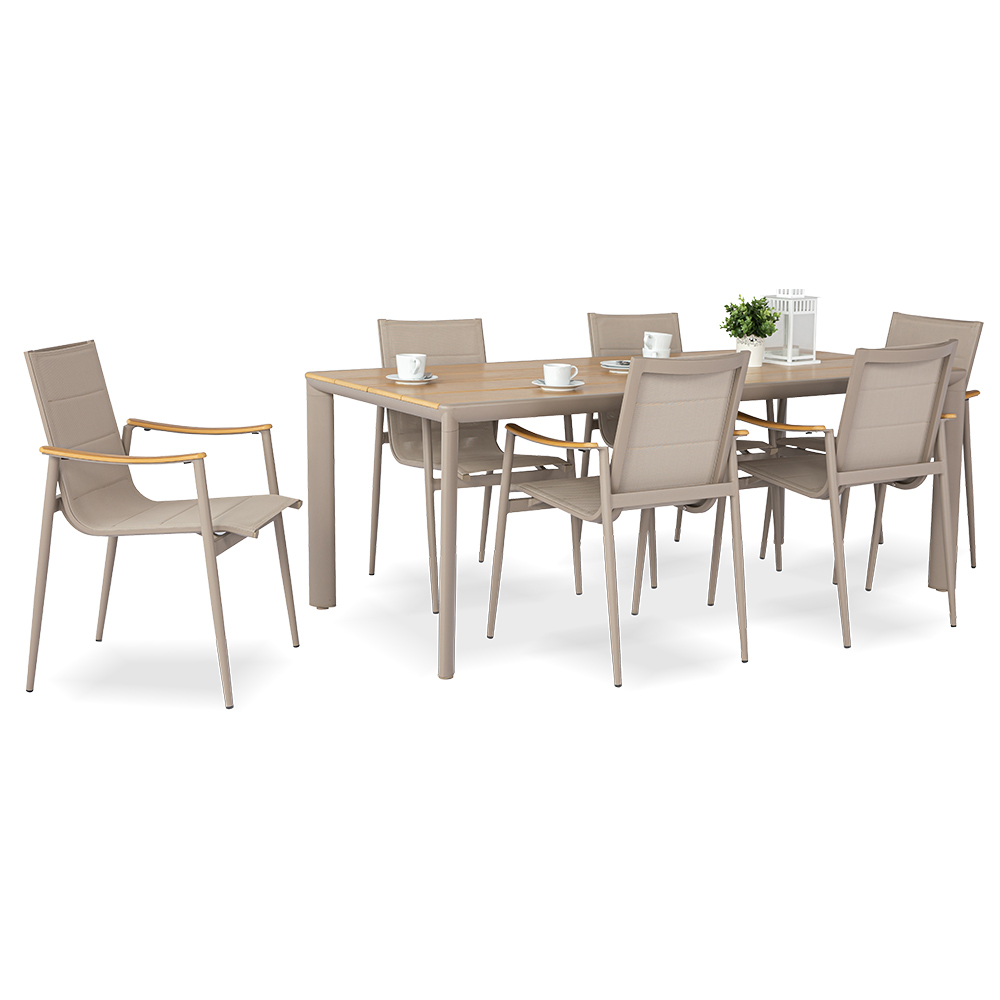 Non-wood table dinning set