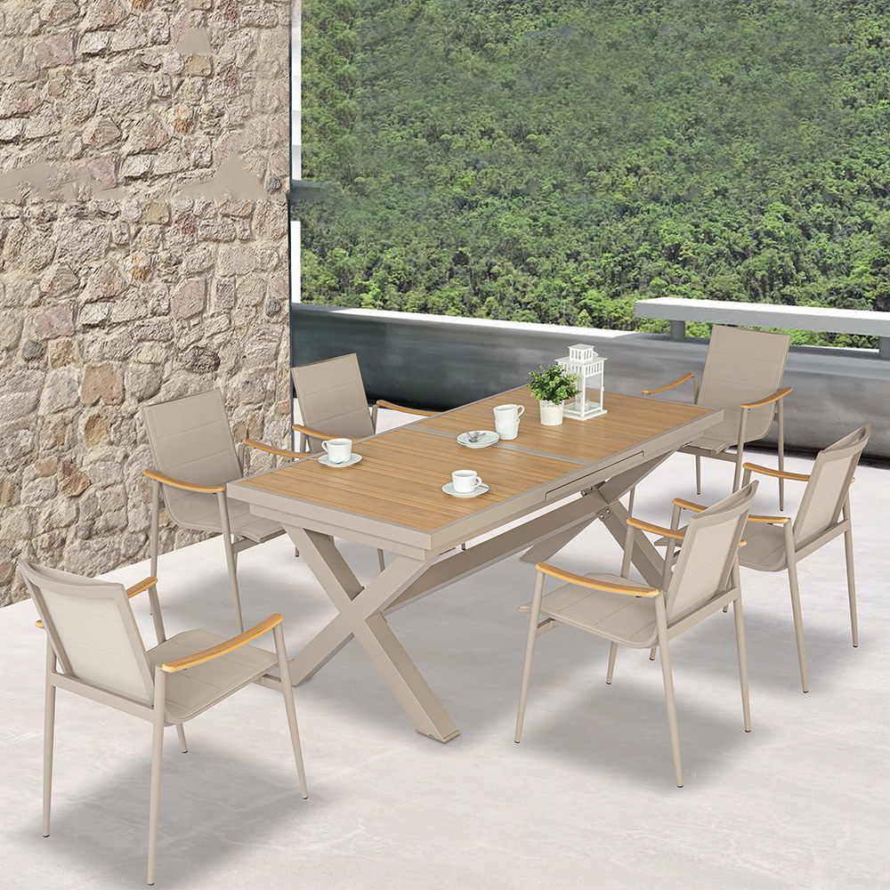 Extension dinning set