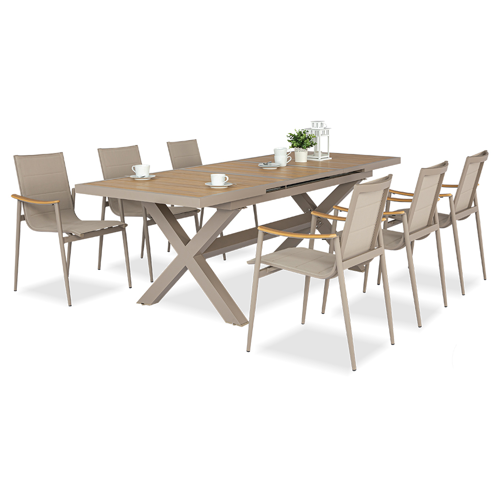 Extension dinning set