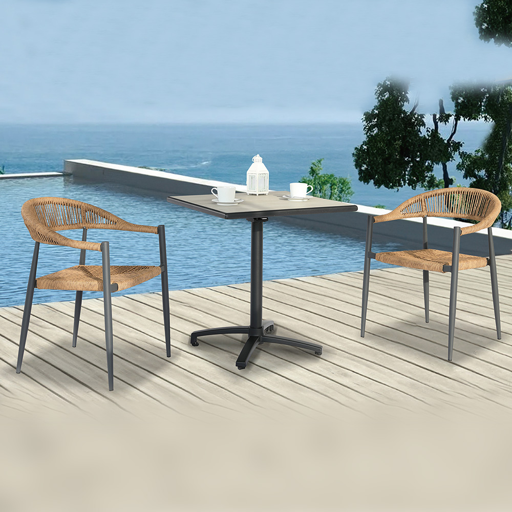 3pcs Almelo PE rattan armchair patio set