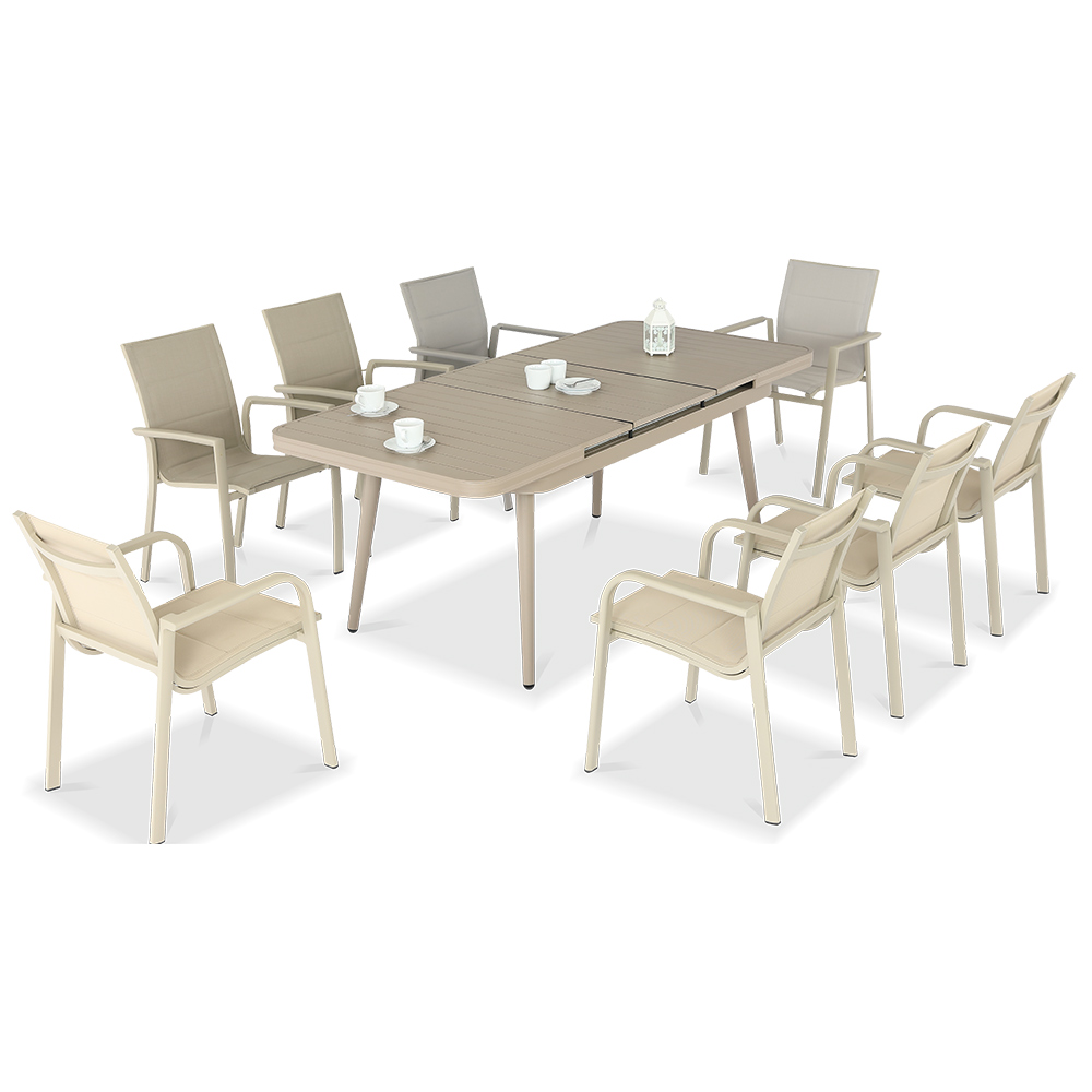 Extension dinning set